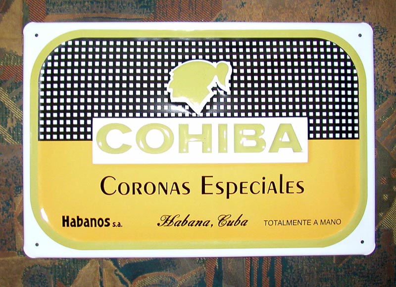 Cohiba-Schild