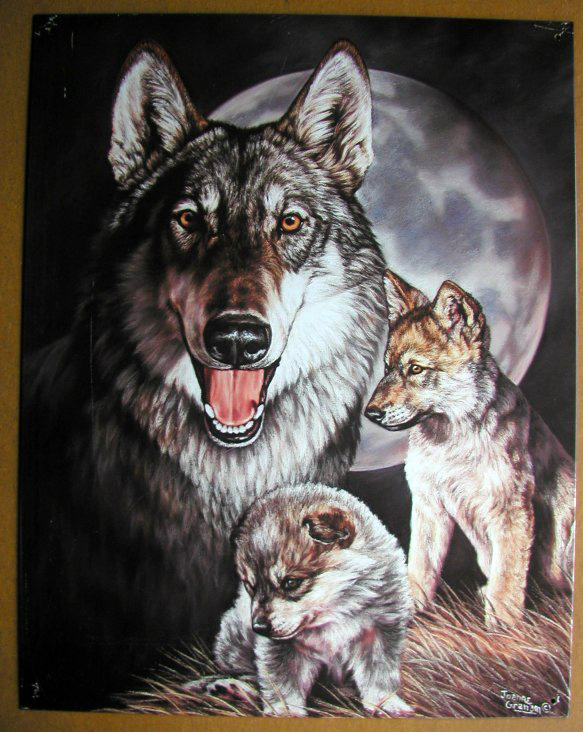 Hundeschild1Wolfsfamilie